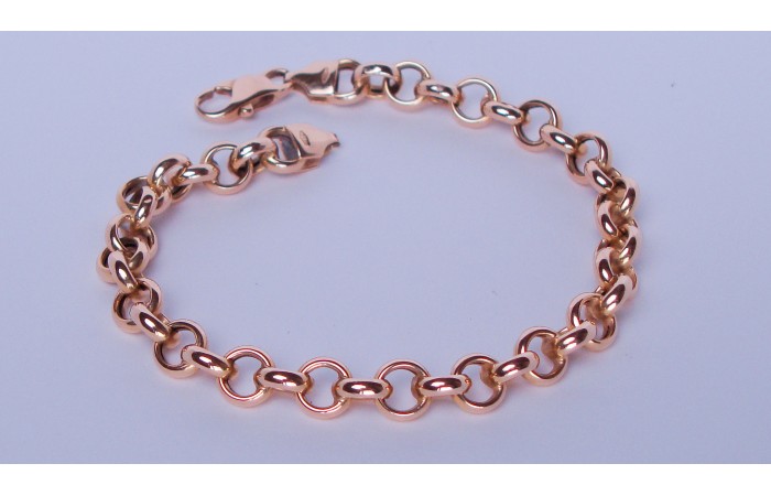 9ct belcher link bracelet