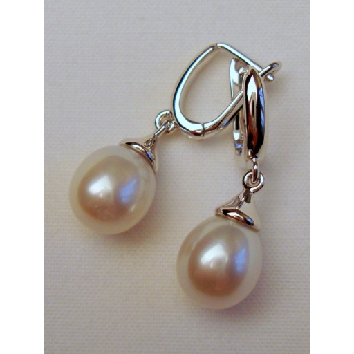 Cultured Pearl Uno Drop Earrings