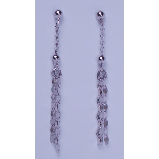 Waterfall Sterling Silver Drop Earrings