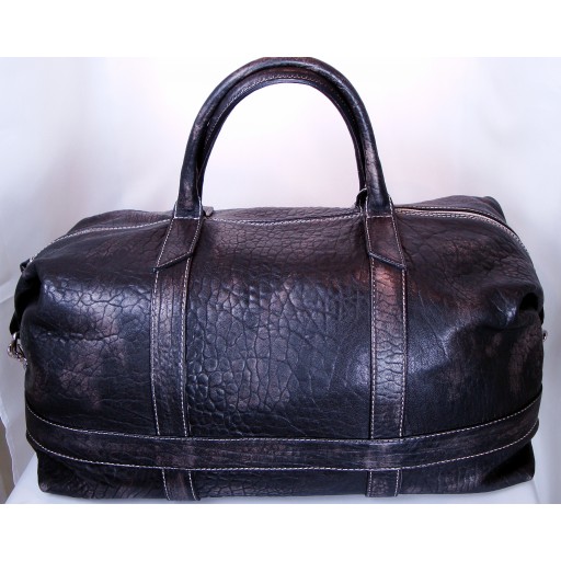 Weekender leather holdall antique finish