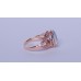 9 carat gold Topaz 3.66 carat & diamond 0.23 carat ring