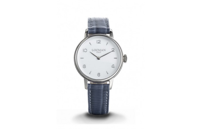 Locman Stainless Steel 1960 Lady with Leather Strap