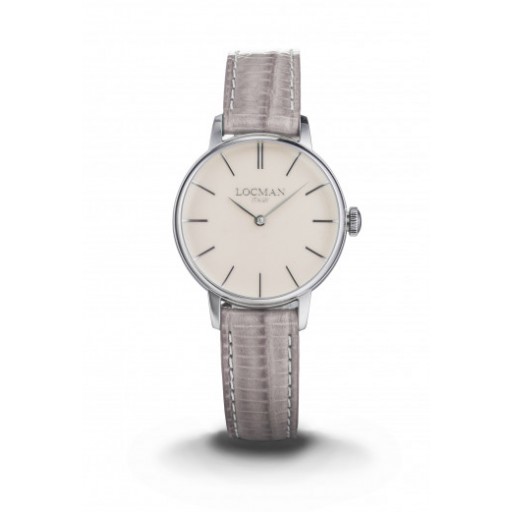 Locman Stainless Steel 1960 Lady  with Leather Strap