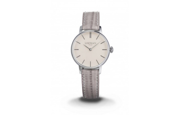 Locman Stainless Steel 1960 Lady  with Leather Strap