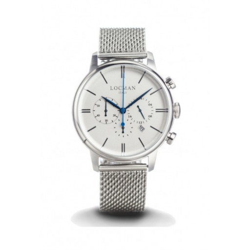 Locman Stainless Steel Gents Chronograph with Steel Strap
