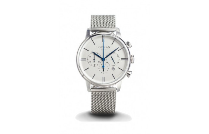 Locman Stainless Steel Gents Chronograph with Steel Strap